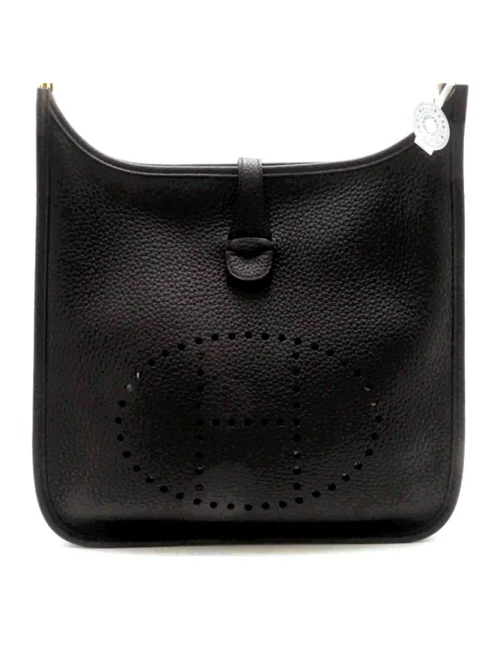 Hermes Evelyne Iiipm Black Shoulder Bag Taurillon Clemence Stamp